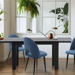 Viadurini Living Ausziehbare Esstische-Ausziehbarer Tisch auf 180 cm in weißem Marmor-Finish – Brotola