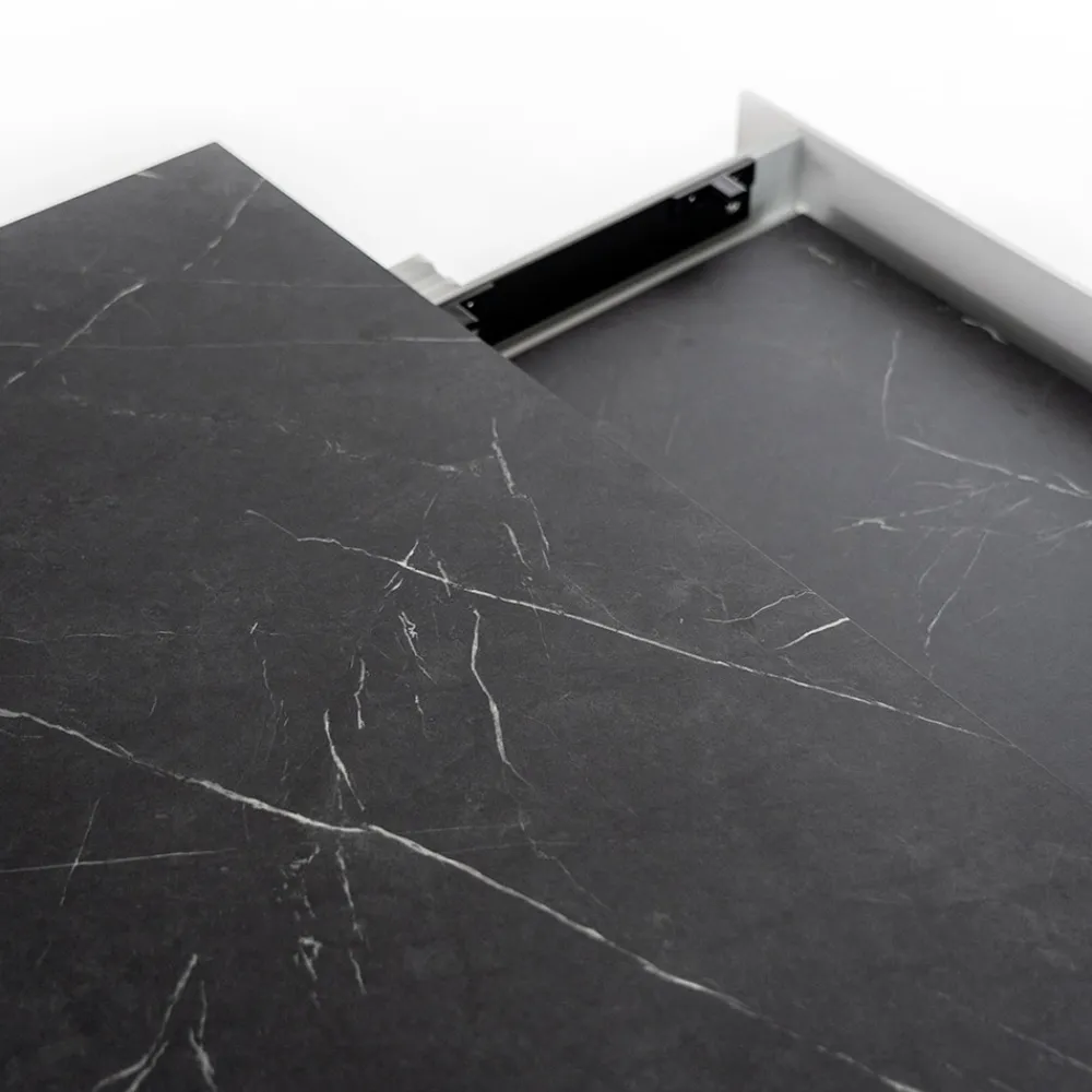 Viadurini Living Ausziehbare Esstische-Ausziehbarer Tisch auf 270 cm mit HPL-Platte und Aluminiumgestell – Villongo