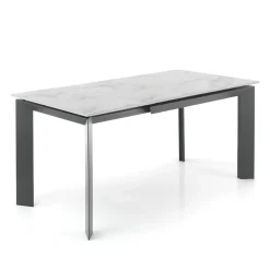 Viadurini Living Ausziehbare Esstische-Ausziehbarer Tisch auf 170 cm aus Stahl und Keramik – Sphinx