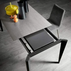 Viadurini Living Ausziehbare Esstische-Ausziehbarer Tisch aus Glaskeramik und Metallgestell in verschiedenen Ausführungen - Ariel