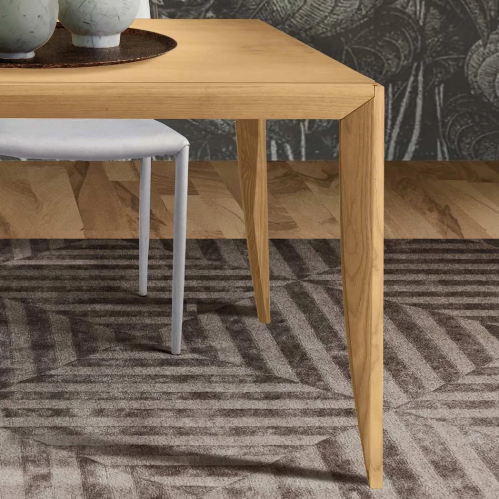 Viadurini Living Ausziehbare Esstische-Ausziehbarer Tisch aus massivem Eschenholz, hergestellt in Italien – Judit