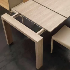 Viadurini Living Ausziehbare Esstische-Ausziehbarer Tisch aus MDF und melaminbeschichteten Spanplatten Jesi