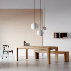 Viadurini Living Esstische Nach Mass|Ausziehbare Esstische-Ausziehbarer Tisch aus Tischlerplatte und quadratischen Beinen, hergestellt in Italien – Rillian