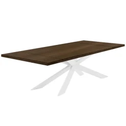 Viadurini Living Ausziehbare Esstische-Ausziehbarer Tisch bis 300 cm mit furnierter Platte, hergestellt in Italien – Grotta