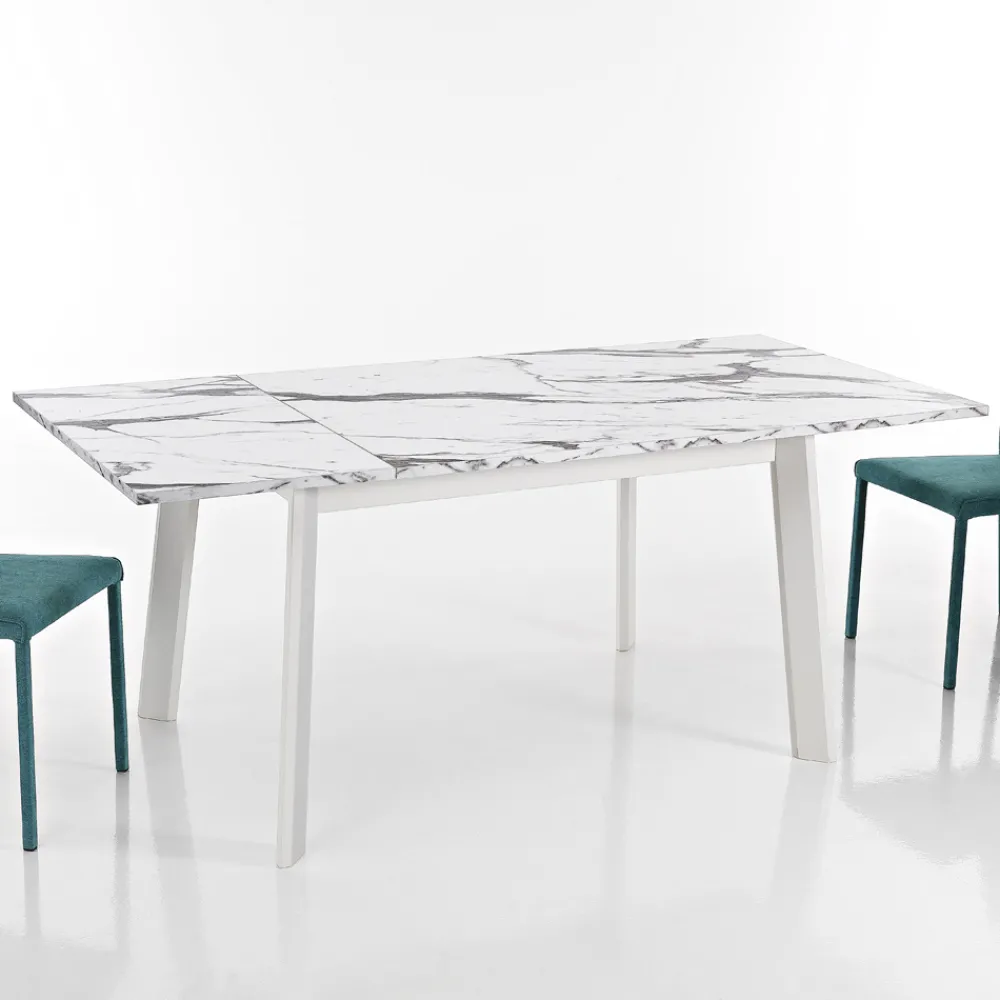 Viadurini Living Ausziehbare Esstische-Ausziehbarer Tisch bis 220 cm in Buche und Melamin Made in Italy - Toles