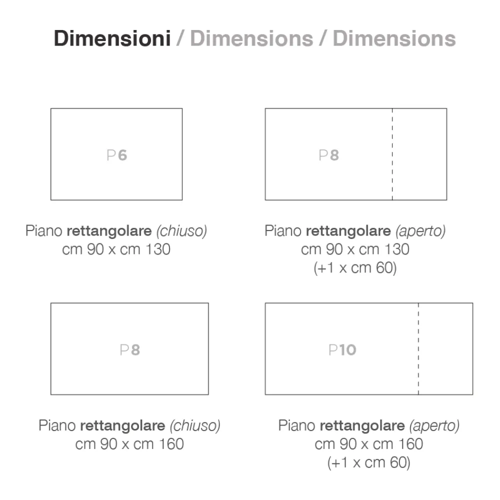 Viadurini Living Ausziehbare Esstische-Ausziehbarer Tisch bis 220 cm in Buche und Melamin Made in Italy - Toles
