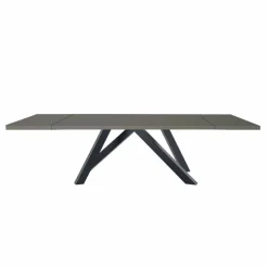 Viadurini Living Ausziehbare Esstische-Ausziehbarer Tisch bis 300 cm aus Fenix und Stahl, hergestellt in Italien – Settimmio