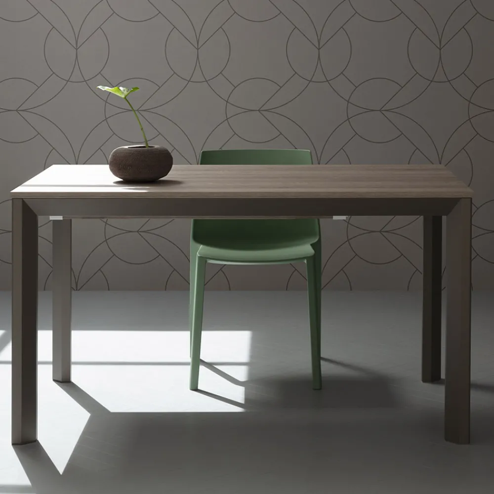 Viadurini Living Ausziehbare Esstische-Ausziehbarer Tisch bis 240 cm Platte aus farbigem HPL Made in Italy - Filiberto