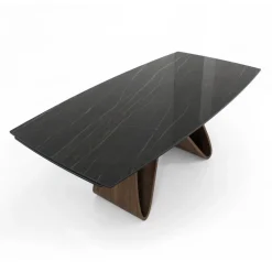 Viadurini Living Esstische-Ausziehbarer Tisch bis 276 cm aus Keramik Noir Desir Made in Italy - Equator