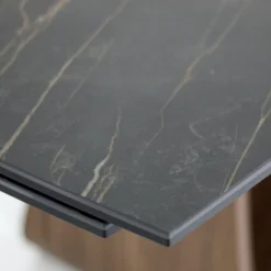 Viadurini Living Esstische-Ausziehbarer Tisch bis 276 cm aus Keramik Noir Desir Made in Italy - Equator