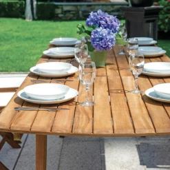 Viadurini in the Garden Gartentische Aus Teakholz-Ausziehbarer Tisch bis 240 cm für den Garten aus Akazienholz - Sereno