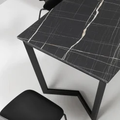 Viadurini Living Ausziehbare Esstische-Ausziehbarer Tisch bis 238 cm Metall und farbiges Hpl Made in Italy - Pablito