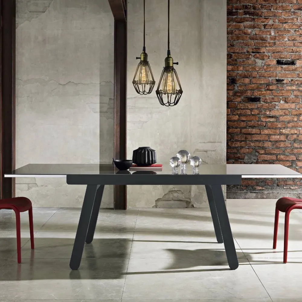 Viadurini Living Ausziehbare Esstische-Ausziehbarer Tisch bis 240 cm aus lackiertem Holz Made in Italy - lackiert