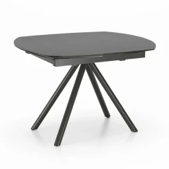 Viadurini Living Ausziehbare Esstische-Ausziehbarer Tisch bis 180 cm aus Keramik auf Glas und Metall – Lozzolo