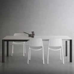 Viadurini Living Ausziehbare Esstische-Ausziehbarer Tisch bis 232 cm quadratisch aus HPL Made in Italy - Filiberto