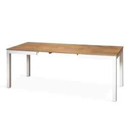 Viadurini Living Ausziehbare Esstische-Ausziehbarer Tisch bis 210 cm aus Melamin und Massivholz Made in Italy - Gustavo