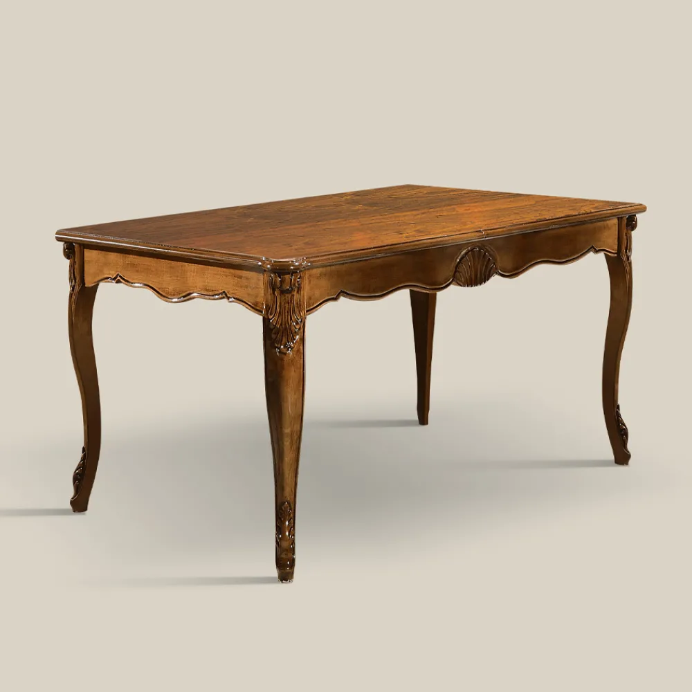 Viadurini Classic Ausziehbare Esstische-Ausziehbarer Tisch bis 280 cm aus Bassano Nussbaumholz Made in Italy - Caligola