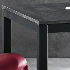 Viadurini Living Ausziehbare Esstische-Ausziehbarer Tisch bis 180 cm aus anthrazitfarbenem Metall Made in Italy - Beatrise