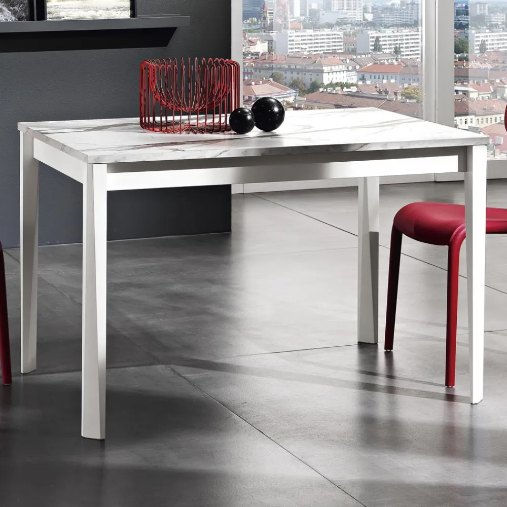 Viadurini Living Ausziehbare Esstische-Ausziehbarer Tisch bis 180 cm in Buche und Melamin Made in Italy - Otiello