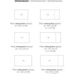 Viadurini Living Ausziehbare Esstische-Ausziehbarer Tisch bis 180 cm in Buche und Melamin Made in Italy - Otiello