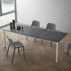 Viadurini Living Ausziehbare Esstische-Ausziehbarer Tisch bis 240 cm Platte aus Laminam Made in Italy - Filiberto