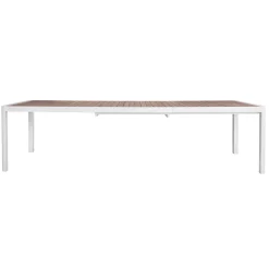 Viadurini in the Garden Gartentische Aus Teakholz-Ausziehbarer Tisch bis 300 cm mit verschiebbaren Beinen aus Aluminium und Teakholz - Felix