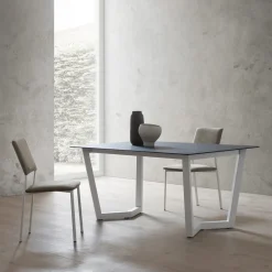 Viadurini Living Ausziehbare Esstische-Ausziehbarer Tisch bis zu 300 cm Platte aus laminiertem HPL Made in Italy - Bastiano