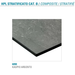 Viadurini Living Ausziehbare Esstische-Ausziehbarer Tisch bis zu 300 cm Platte aus laminiertem HPL Made in Italy - Bastiano