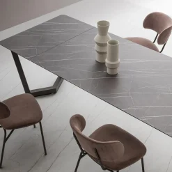 Viadurini Living Ausziehbare Esstische-Ausziehbarer Tisch bis zu 300 cm aus geschichtetem HPL Made in Italy - Bastiano