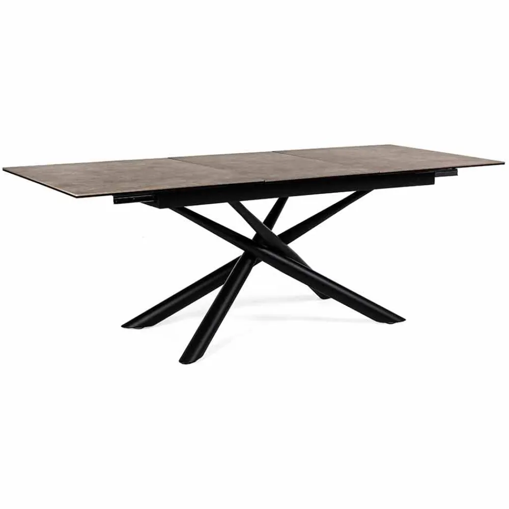 Viadurini Living Ausziehbare Esstische-Ausziehbarer Tisch Bis zu 220 cm in Keramik und Stahl Homemotion - Brianza