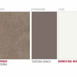 Viadurini Living Ausziehbare Esstische-Ausziehbarer Tisch Bis zu 238 cm aus Laminam und Metall Made in Italy - Remigio