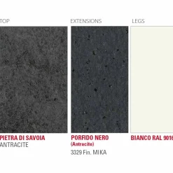 Viadurini Living Ausziehbare Esstische-Ausziehbarer Tisch Bis zu 238 cm aus Laminam und Metall Made in Italy - Remigio