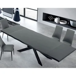 Viadurini Living Ausziehbare Esstische-Ausziehbarer Tisch für bis zu 14 Sitzplätze aus furniertem Holz, hergestellt in Italien – Grotta