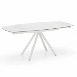 Viadurini Living Ausziehbare Esstische-Ausziehbarer Tisch mit Keramikplan und Metallbeinen Lozzolo