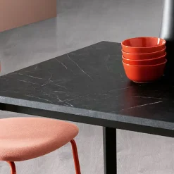Viadurini Living Ausziehbare Esstische-Ausziehbarer Tisch mit Marmor-Melaminplatte und anthrazitfarbenen Beinen - Ariel