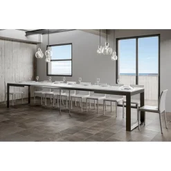 Viadurini Living Ausziehbare Esstische-Ausziehbarer Tisch mit modernem Design aus Melaminholz - Badesi