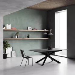 Viadurini Living Esstische Nach Mass|Ausziehbare Esstische-Ausziehbarer Tisch mit S70-Beinen, hergestellt in Italien – Sagi