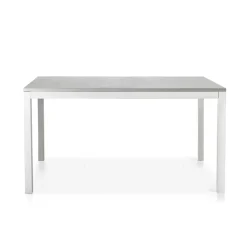 Viadurini Living Ausziehbare Esstische-Ausziehbarer Tisch mit weißen Metallbeinen und Melaminplatte - Shaila