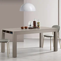 Viadurini Living Ausziehbare Esstische-Ausziehbarer Wohnzimmertisch aus Melamin Made in Italy - Ondine