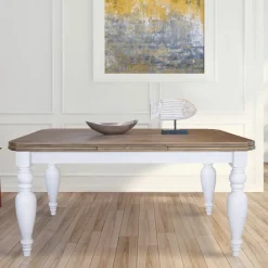 Viadurini Living Esstische Nach Mass|Ausziehbare Esstische-Ausziehbarer Wohnzimmertisch aus Eiche mit geformten Ecken Made in Italy - Rafael