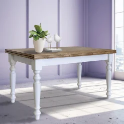 Viadurini Living Ausziehbare Esstische|Esstische Nach Mass-Ausziehbarer Wohnzimmertisch aus nordischer Tanne Made in Italy - Benidorm