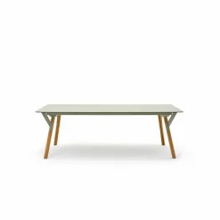 Varaschin Ausziehbare Gartentische-Ausziehtisch Tischbeine aus Teak H 65 cm Link