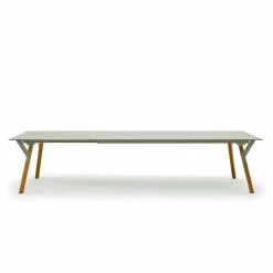 Varaschin Ausziehbare Gartentische-Ausziehtisch Tischbeine aus Teak H 65 cm Link