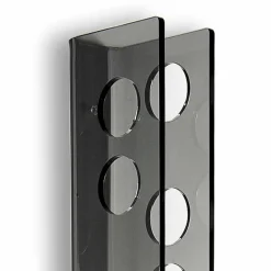 Viadurini Living Design Weinregal-Baby Big geräucherter Wandlampenhalter L6xH100xP11cm, modernes Design