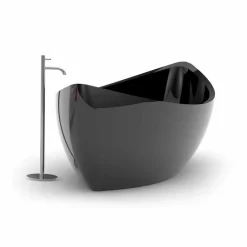 Viadurini Design Freistehende Badewannen-Badewanne aus Solid Surface®  Funamori Made in Italy