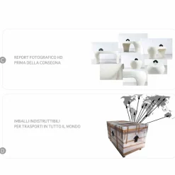 Viadurini Design Freistehende Badewannen-Badewanne aus Solid Surface® Bath Tao Made in Italy