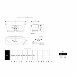 Viadurini Bathroom Freistehende Badewannen-Badewanne freistehend in modernem Design Betty