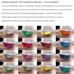 Viadurini Bathroom Freistehende Badewannen-Badewanne freistehend in modernem Design Betty