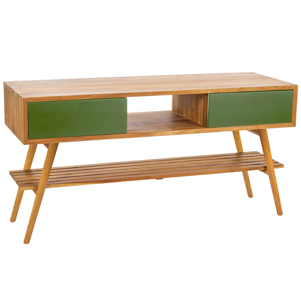 Viadurini Bathroom Badmöbel Stehend-Badezimmer-Komposition inklusive Accessoires und Unterschrank aus Teak - Georges