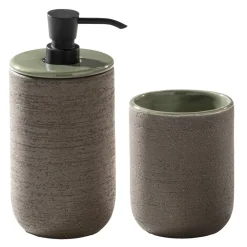 Viadurini Bathroom Badmöbel Stehend-Badezimmer-Komposition inklusive Accessoires und Unterschrank aus Teak - Georges